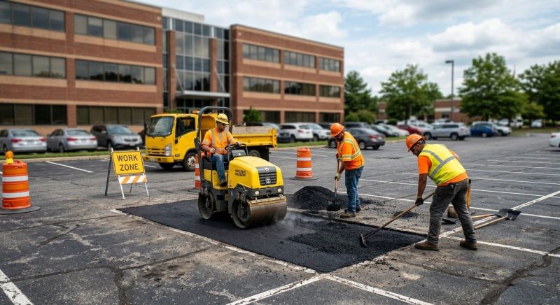 Asphalt Parking Lot Repair in Bluffton, SC