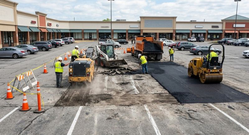 Asphalt Parking Lot Repair in San Diego County, CA