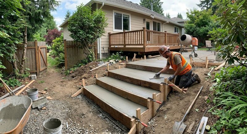 Concrete Steps Pouring in Sacramento, CA